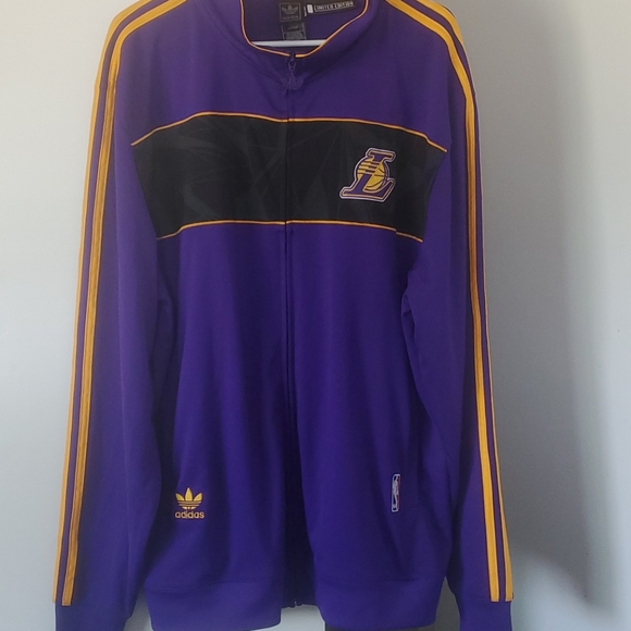New Adidas Los Angeles Lakers Warmup Jacket XL. - Picture 1 of 4